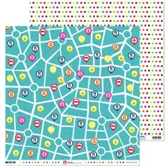 PACK5 PAPEL SCRAP 12x12MAPAS DE VIAJE GRAFOPLAS REF.37019153